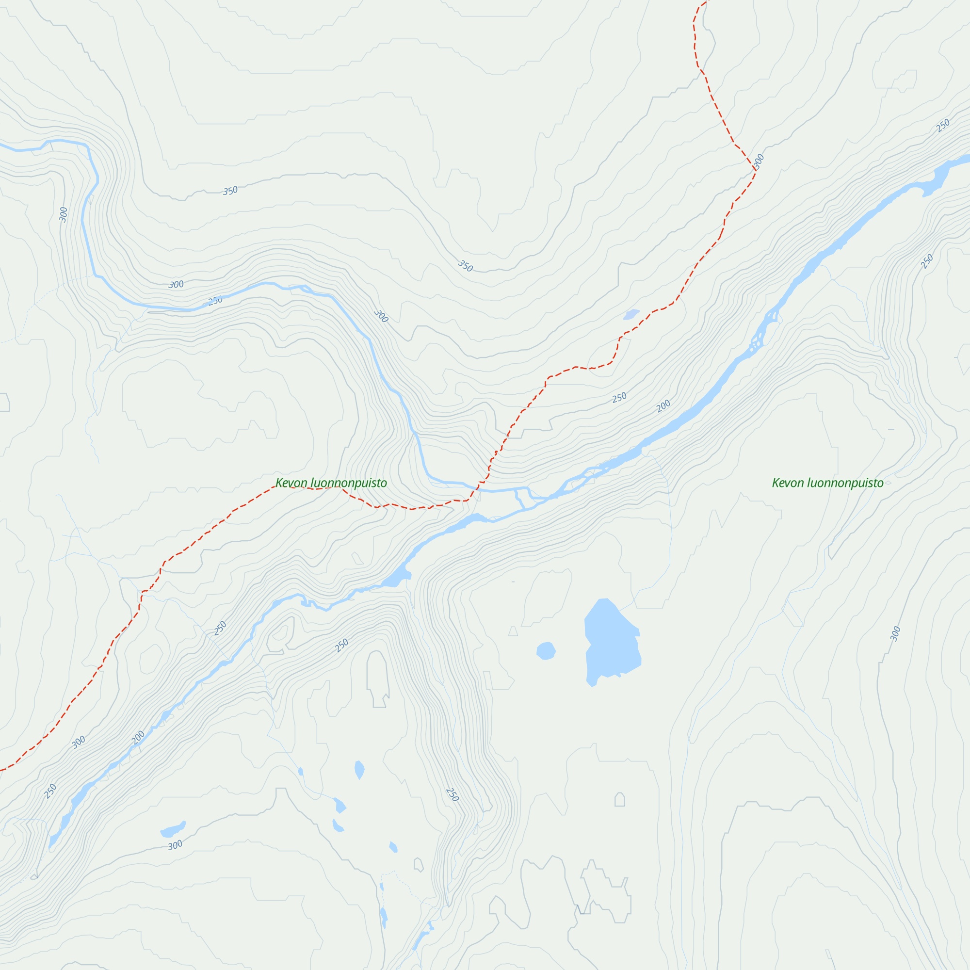 Fiellujohka kammi map