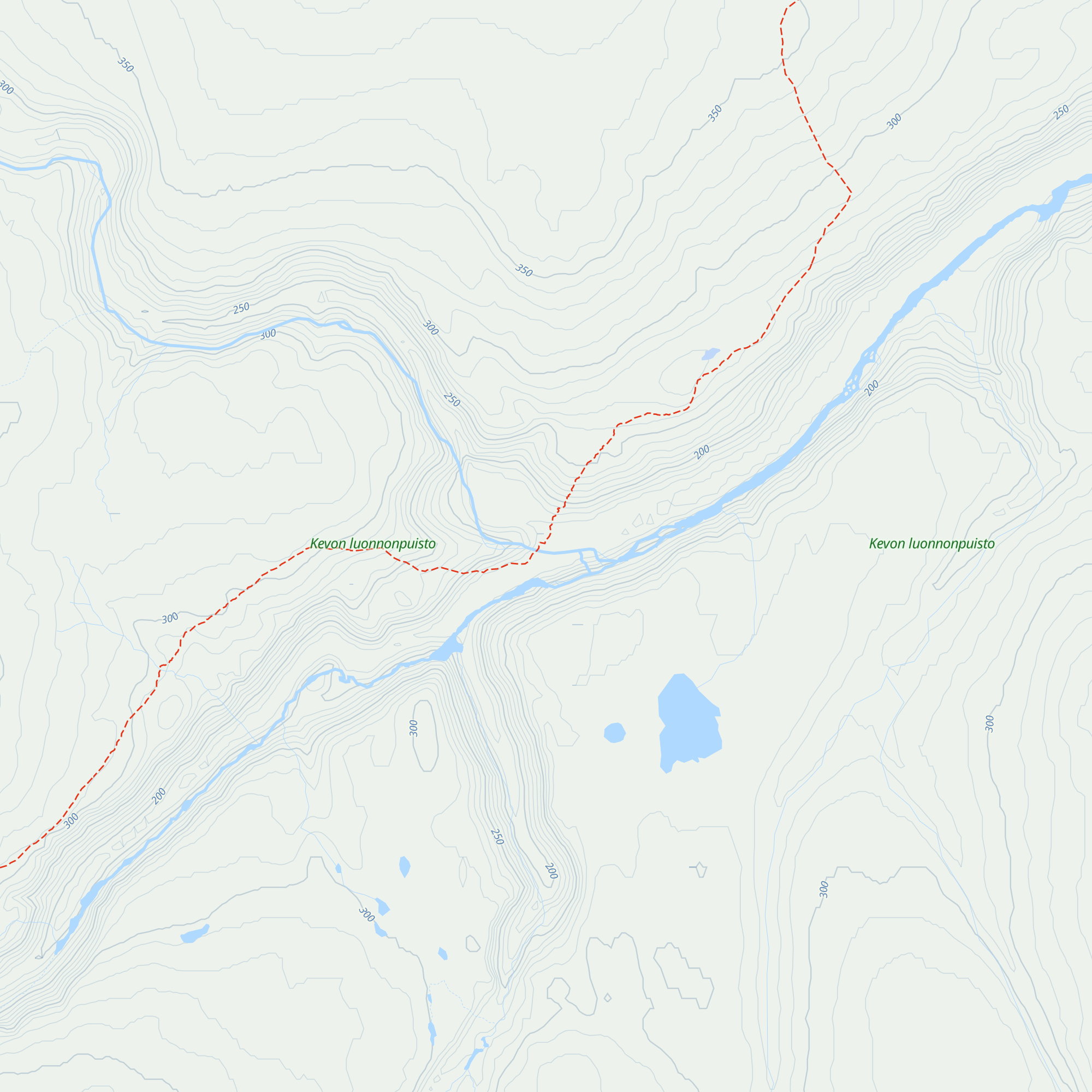 Fiellujohka kammi map