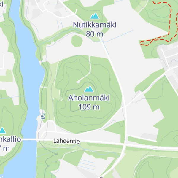 Map of Aholanmäki