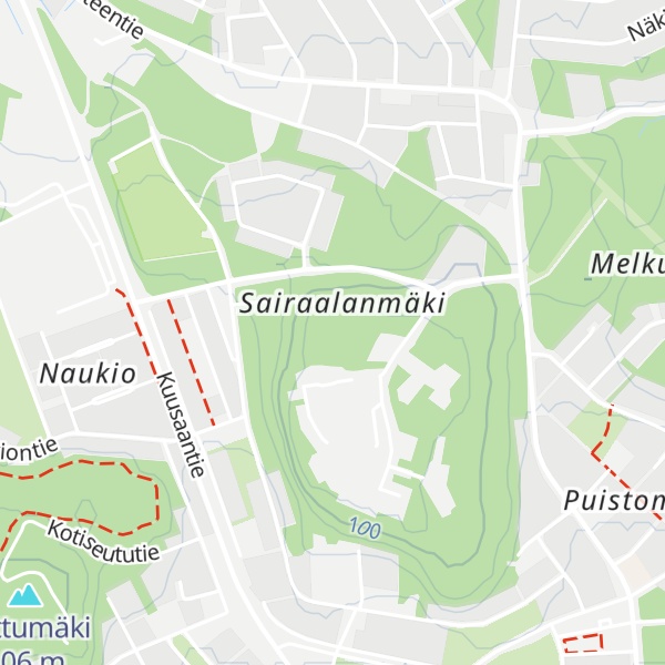 Map of Naukionvuori
