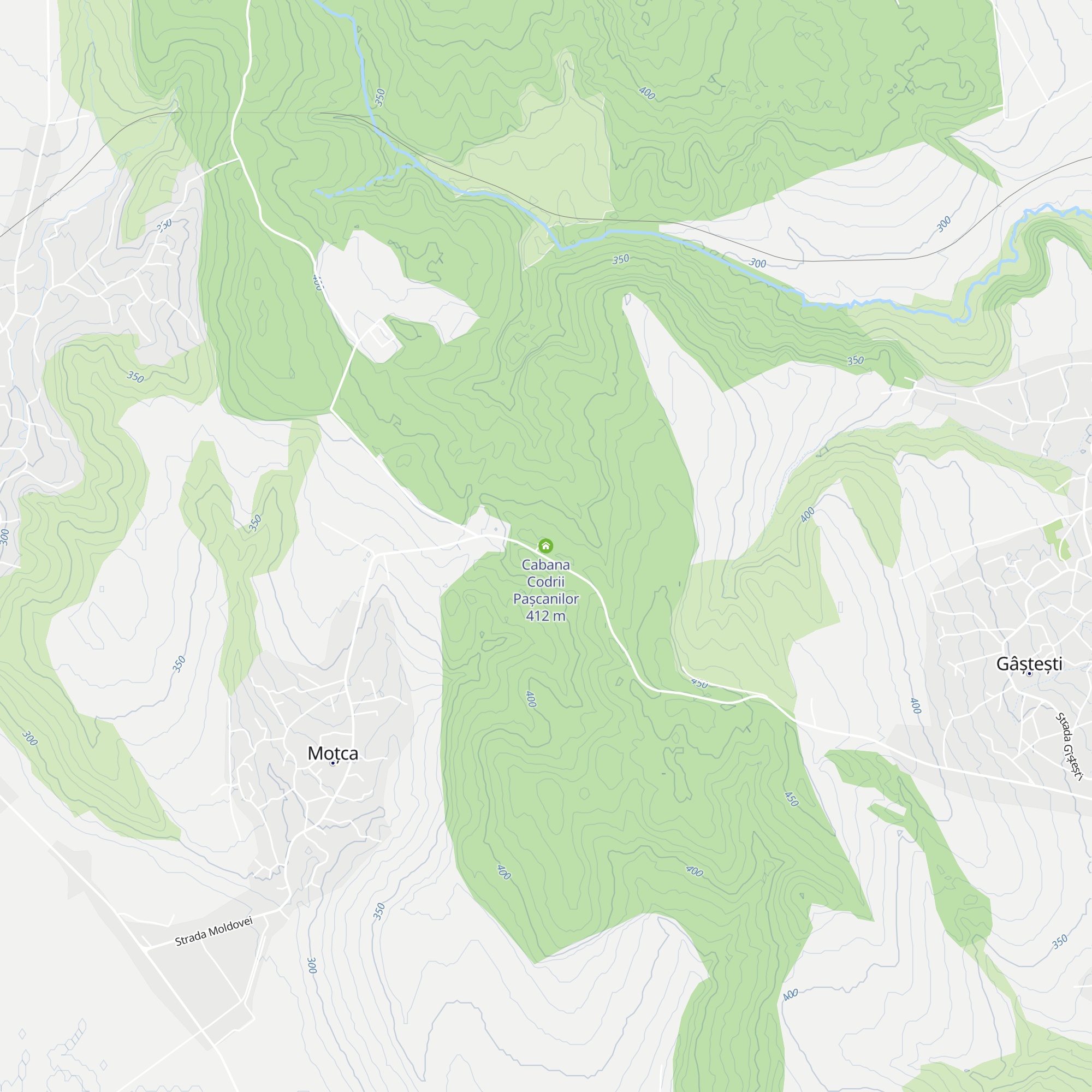 Cabana Codrii Pașcanilor map