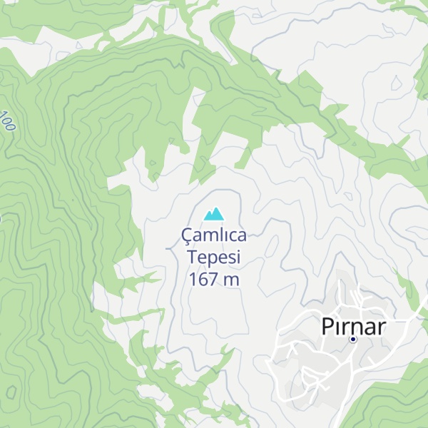 Map of Çamlıca Tepesi
