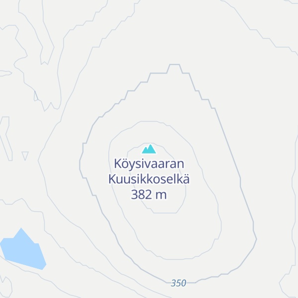Map of Köysivaaran Kuusikkoselkä