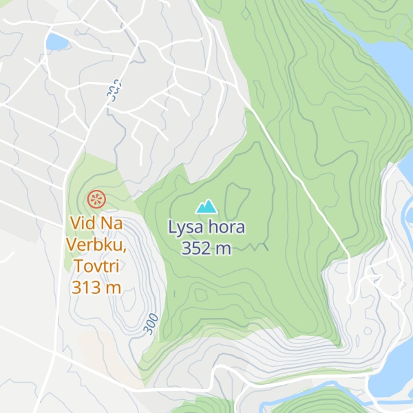 Map of Lysa hora