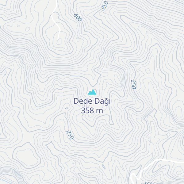 Map of Dede Dağı