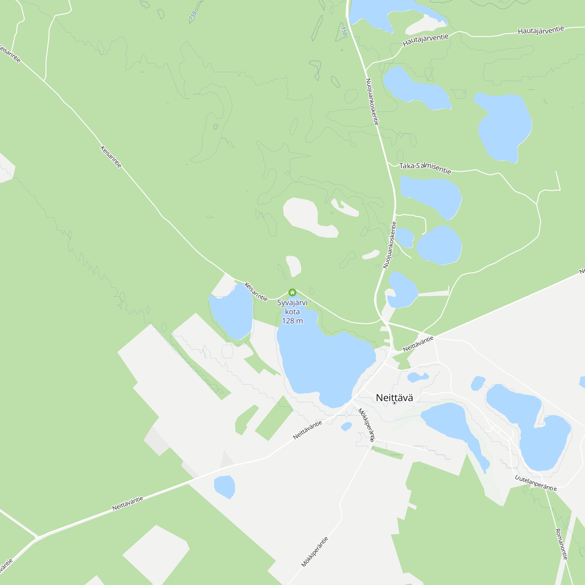 Syväjärvi kota map