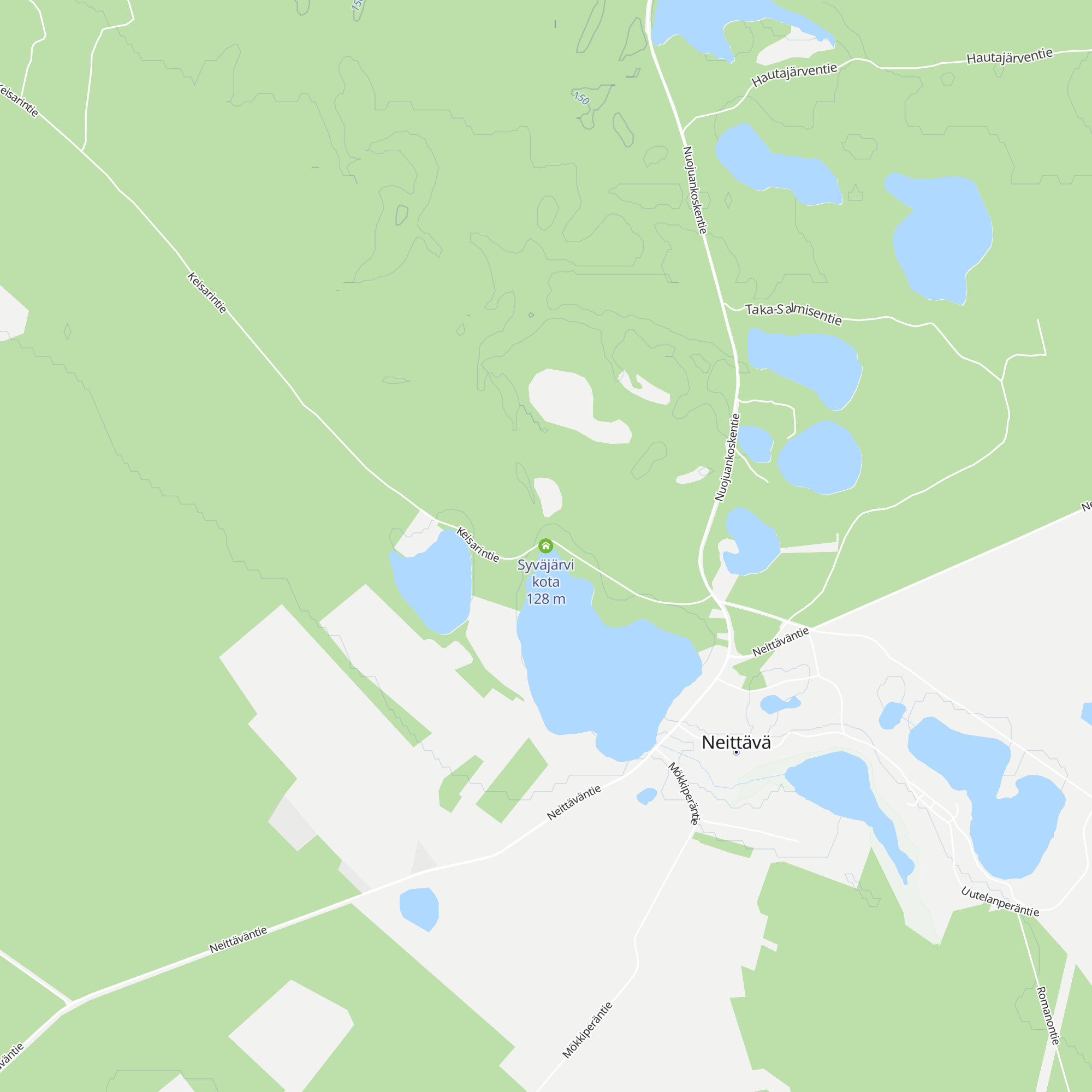 Syväjärvi kota map