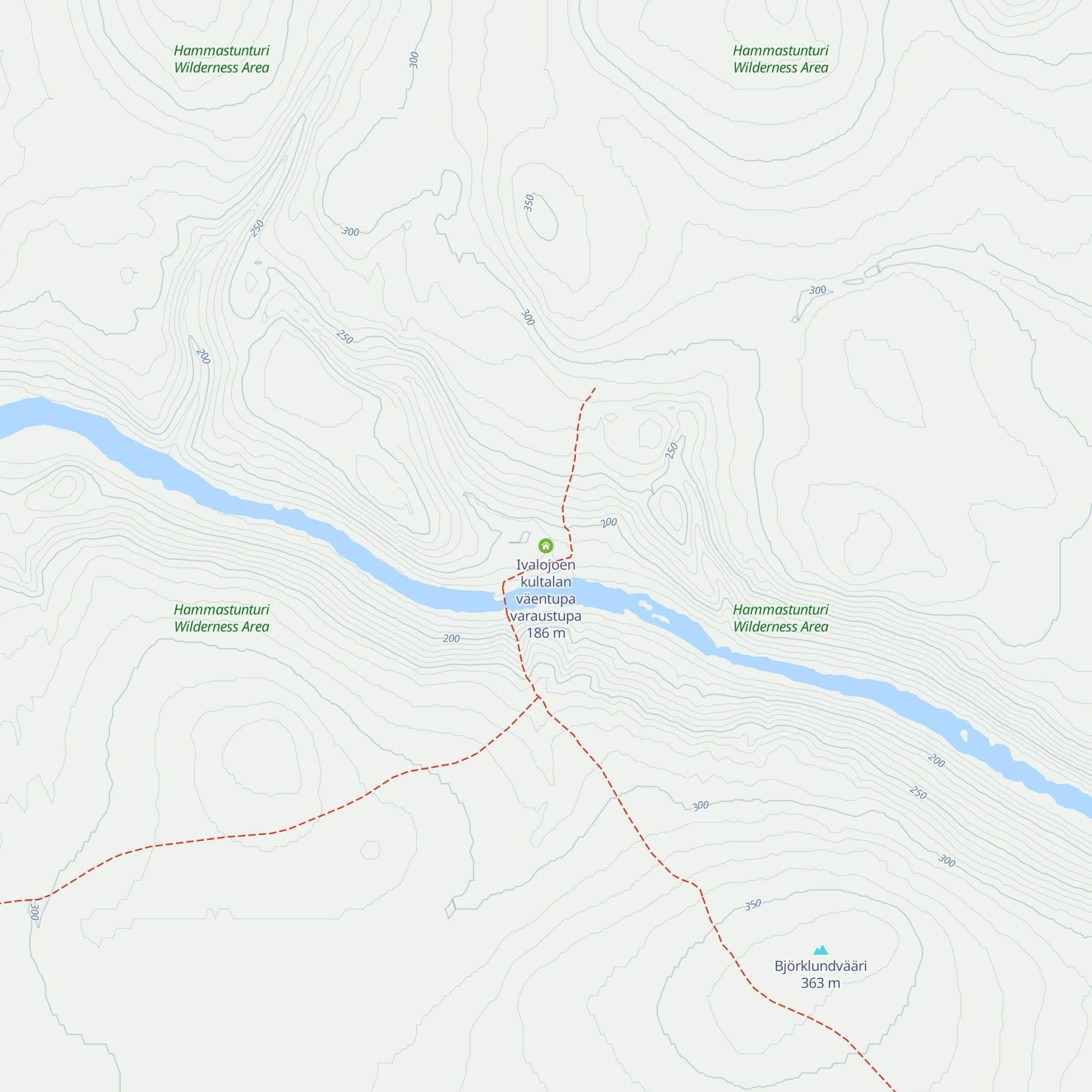 Ivalojoen kultalan väentupa varaustupa map