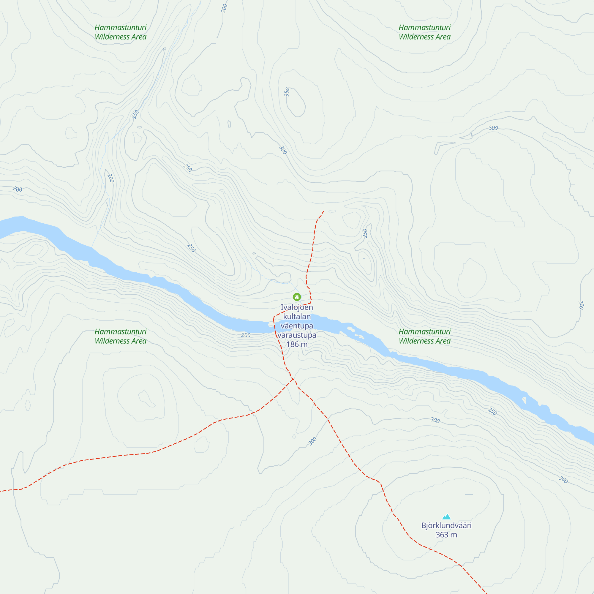 Ivalojoen kultalan väentupa varaustupa map