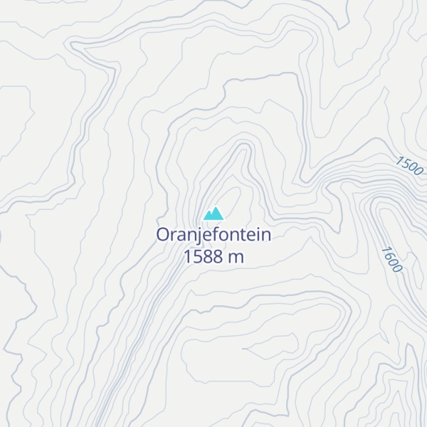 Map of Oranjefontein