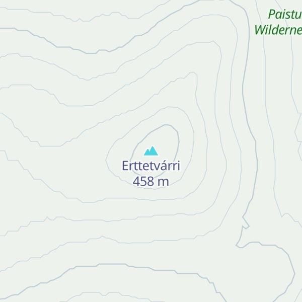 Map of Erttetvárri