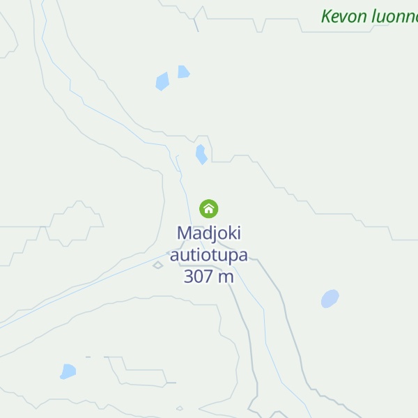 Map of Madjoki autiotupa
