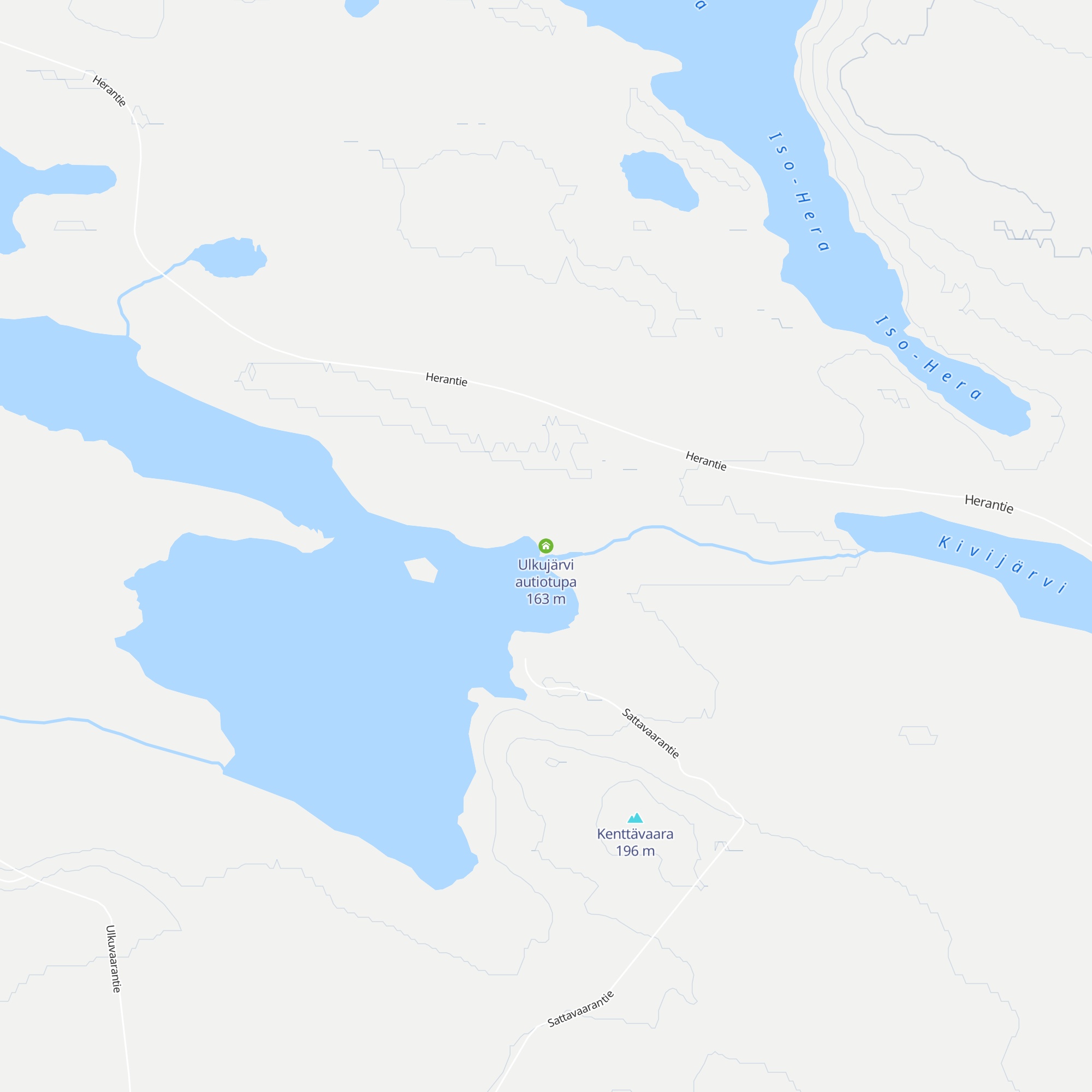 Ulkujärvi autiotupa map