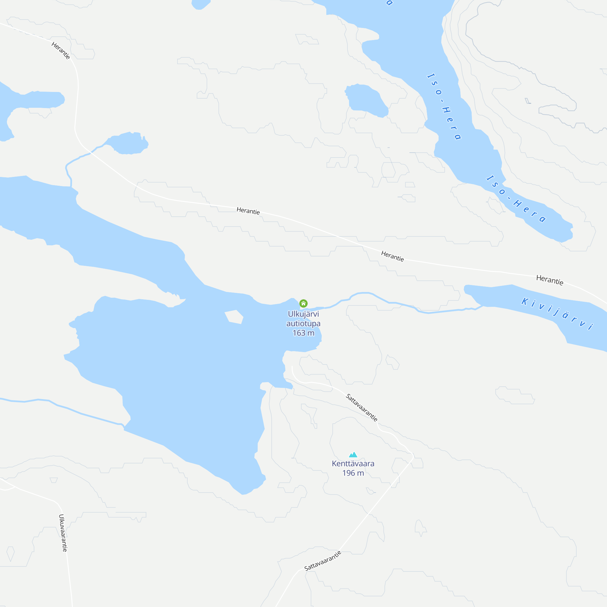 Ulkujärvi autiotupa map