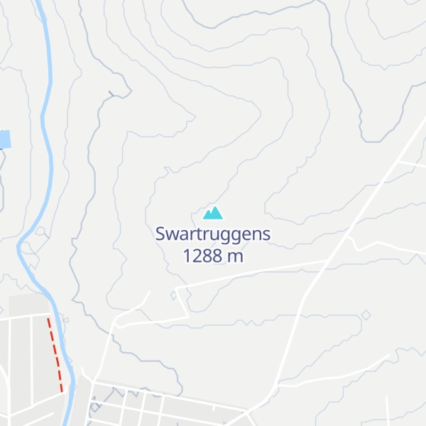 Map of Swartruggens