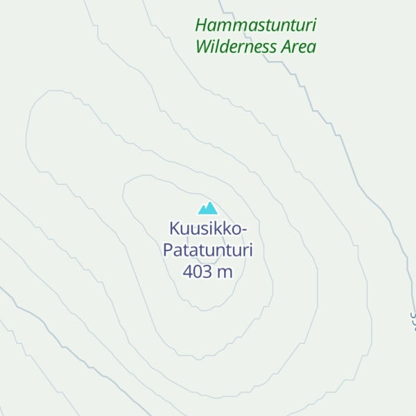 Map of Kuusikko-Patatunturi