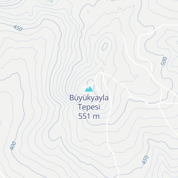 Map of Büyükyayla Tepesi