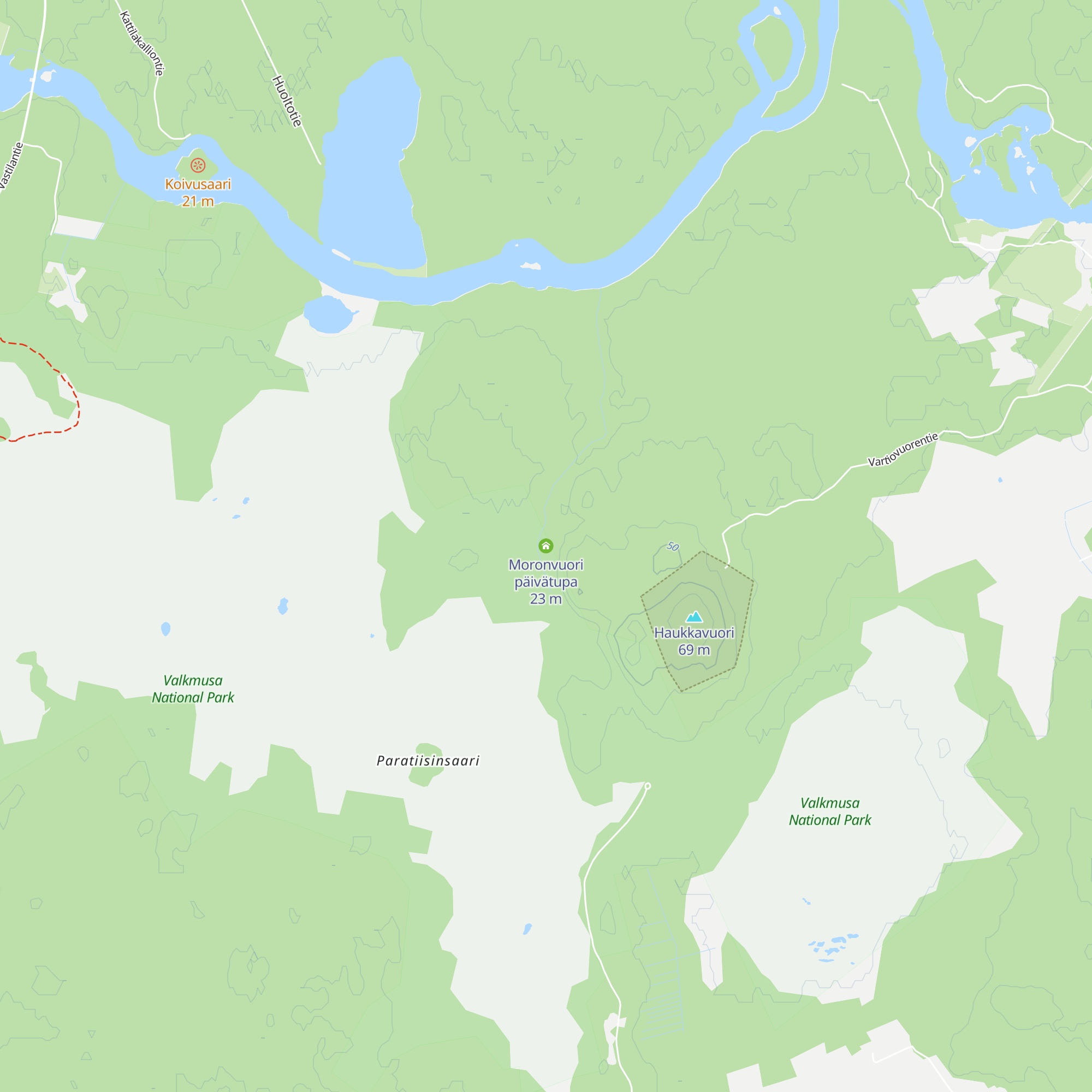 Moronvuori päivätupa map