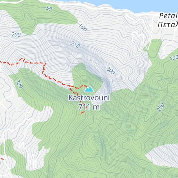 Map of Kastrovouni