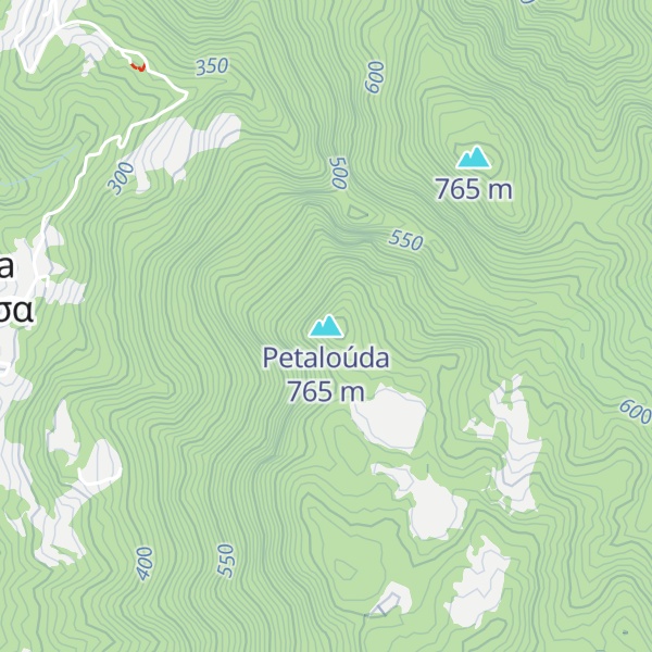 Map of Petaloúda