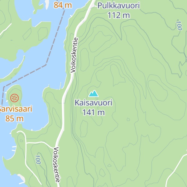 Map of Kaisavuori