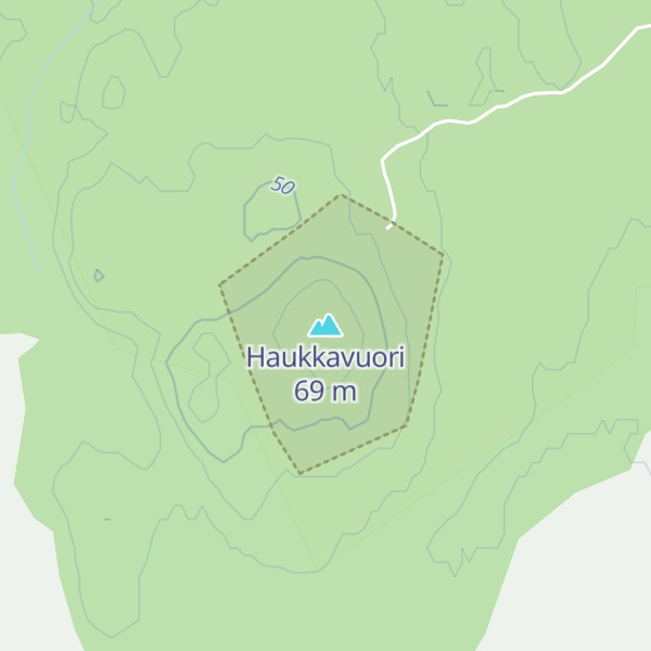 Map of Haukkavuori