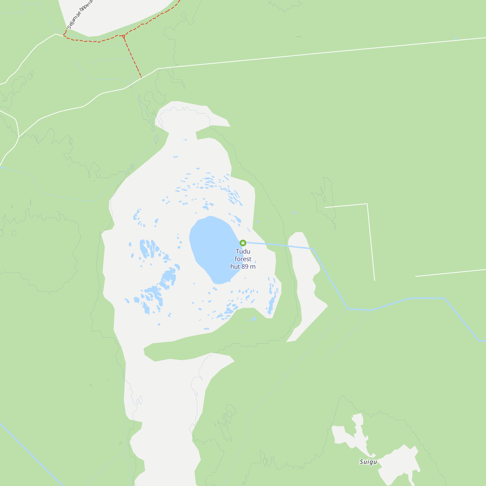Tudu forest hut map