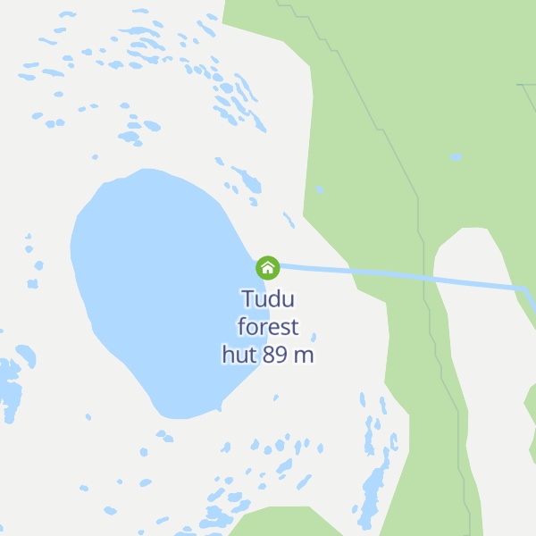 Map of Tudu forest hut
