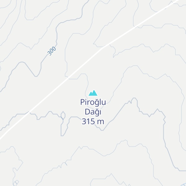 Map of Piroğlu Dağı