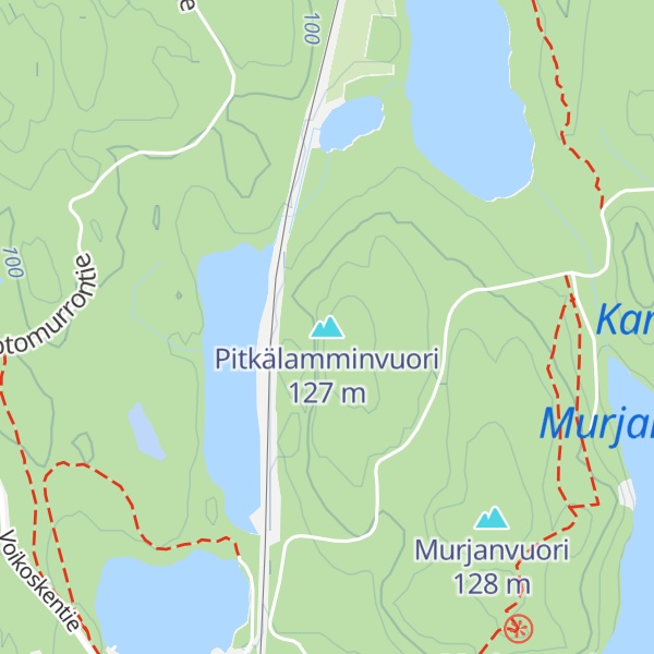 Map of Pitkälamminvuori