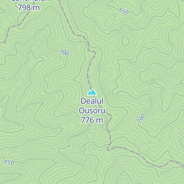 Map of Dealul Oușoru