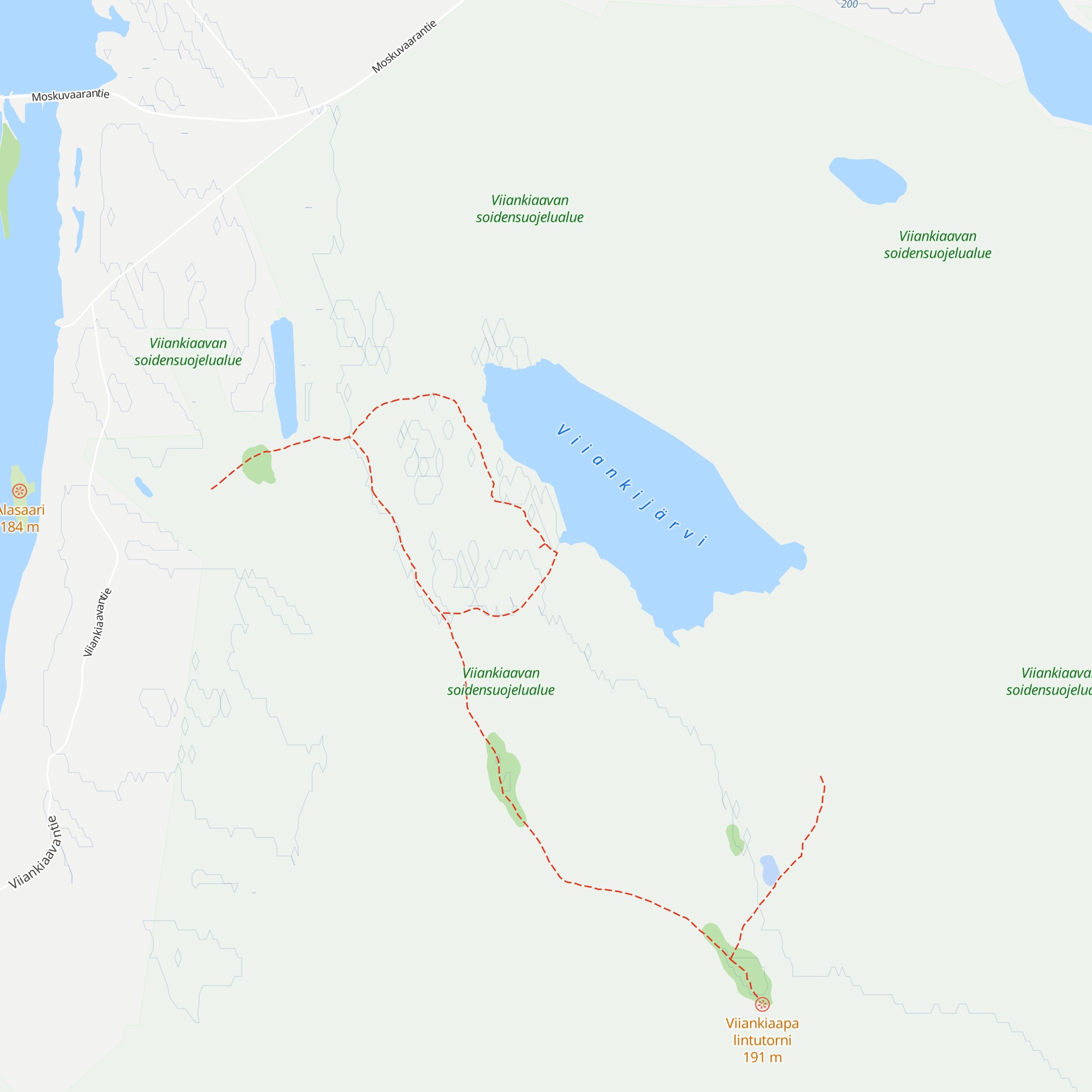 Viiankijärvi kota map