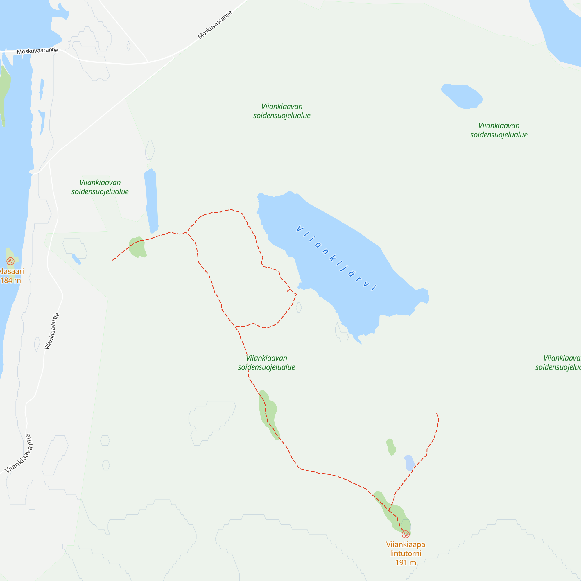 Viiankijärvi kota map