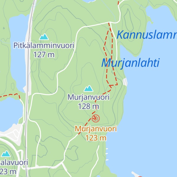 Map of Murjanvuori