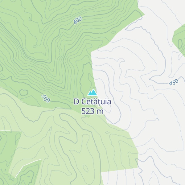 Map of D Cetățuia