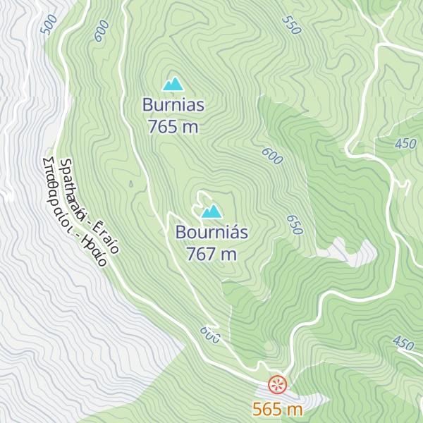 Map of Bourniás