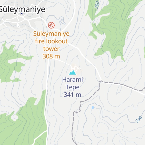 Map of Harami Tepe