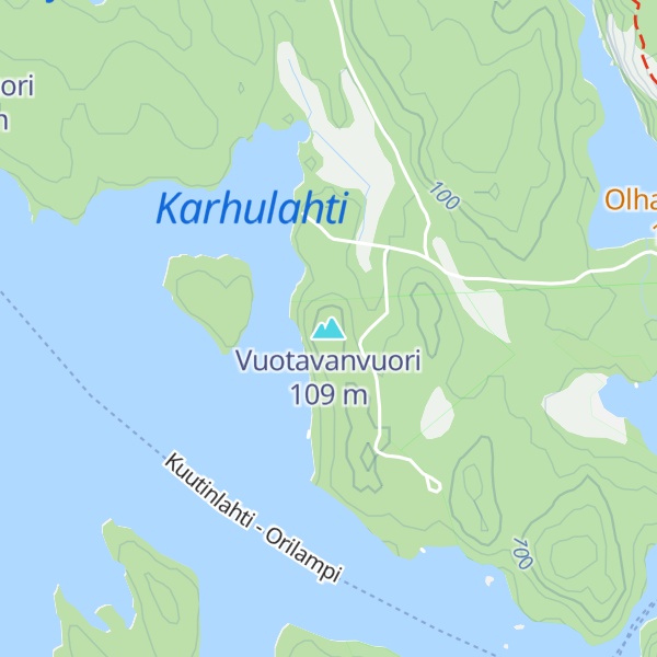 Map of Vuotavanvuori