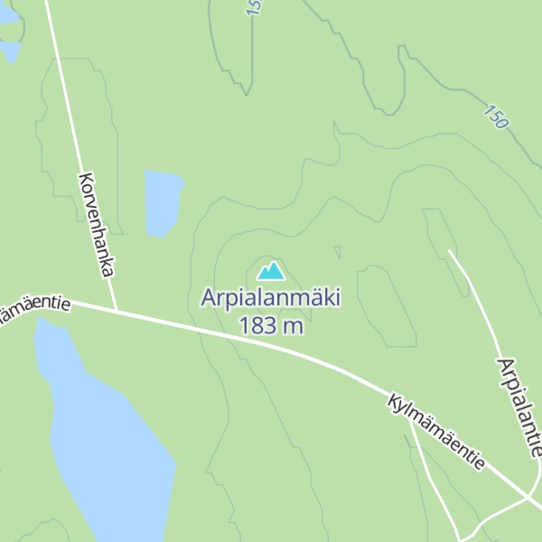 Map of Arpialanmäki