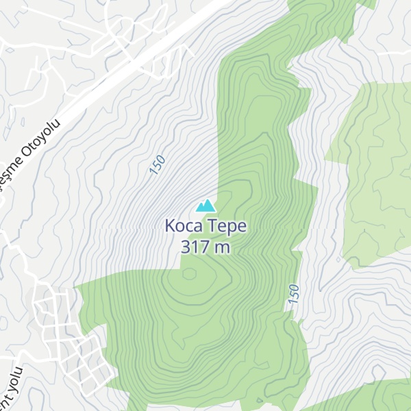 Map of Koca Tepe