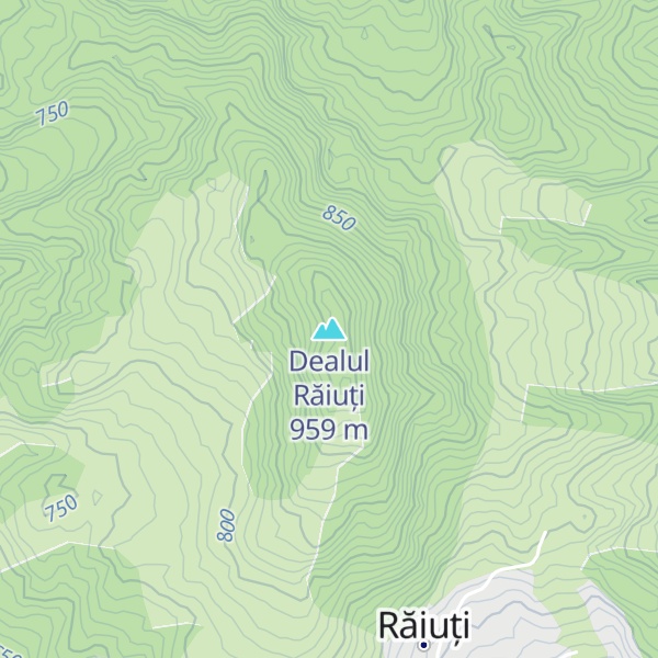 Map of Dealul Răiuți