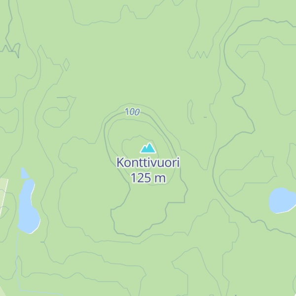 Map of Konttivuori