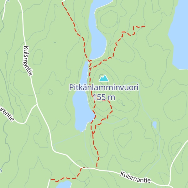 Map of Pitkälammen taukopaikka