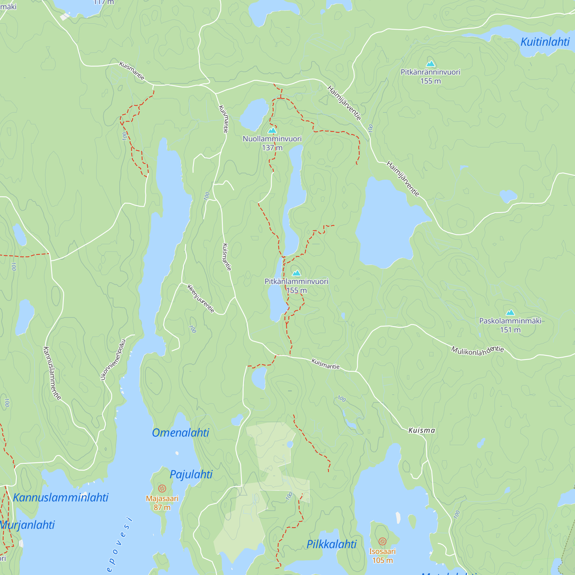 Pitkälammen taukopaikka map