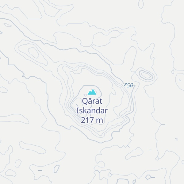 Map of Qārat Iskandar