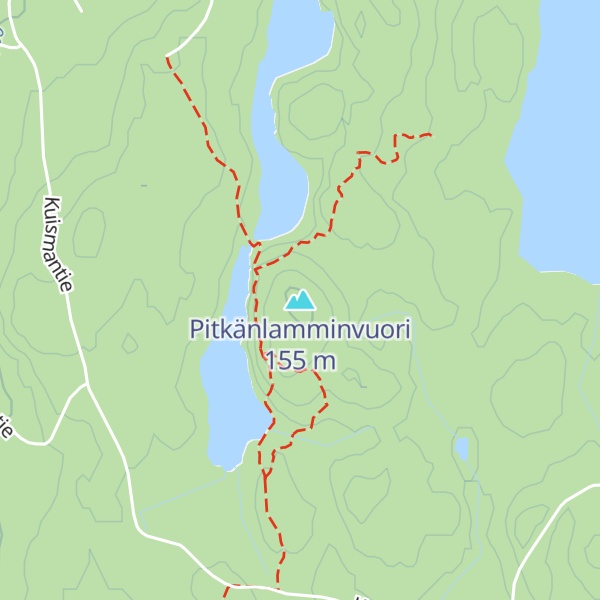 Map of Pitkänlamminvuori