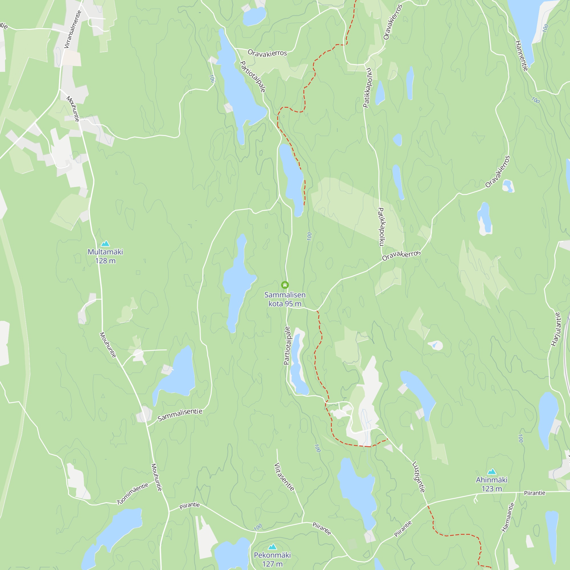 Sammalisen kota map