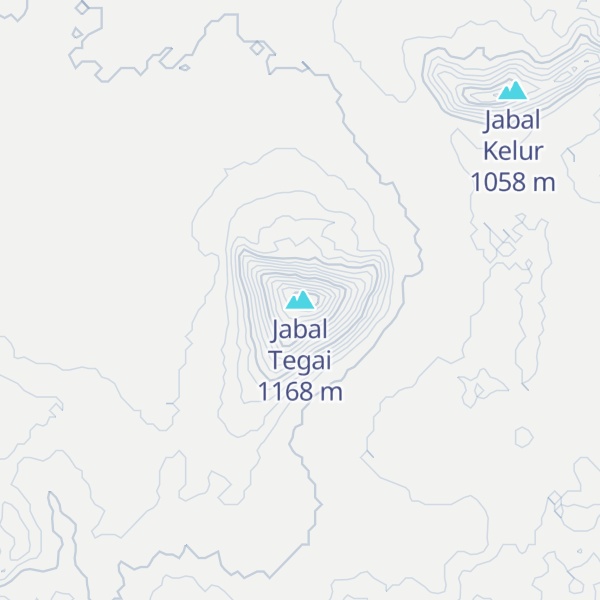 Map of Jabal Tegai