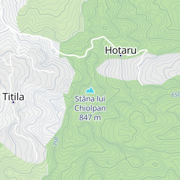 Map of Stâna lui Chiolpan