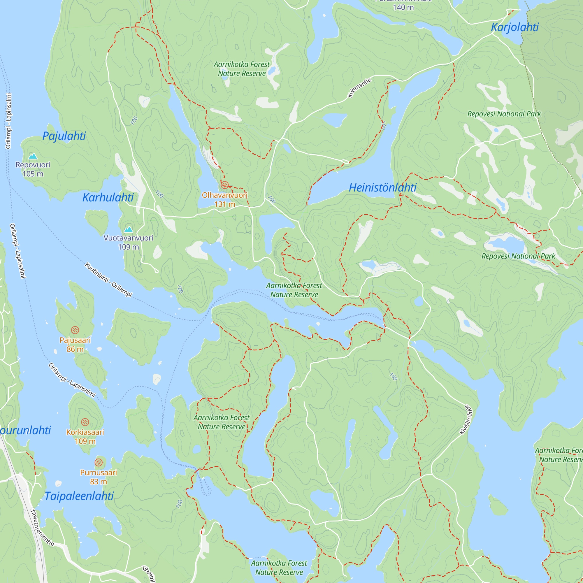 Mustavuori Lapp hut map